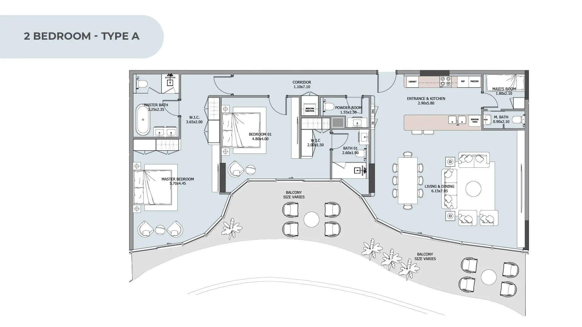 2 BR - Type B